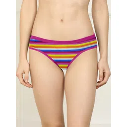 samvar New stylish Pink,Green,Purple,Black,Blue,Grey Cotton Silk Hipster Multicolor Panties Pack of 6-picture-33