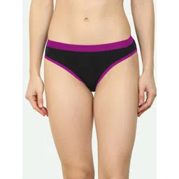 samvar New stylish Purple,Blue,Orange Cotton Silk Hipster Multicolor Panties Pack of 3-picture-20