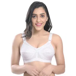 Samvar White Cotton Non-Wired Non Padded Minimizer Bra-picture-25