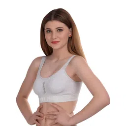Samvar White Cotton Non-Wired Non Padded Minimizer Bra-picture-15
