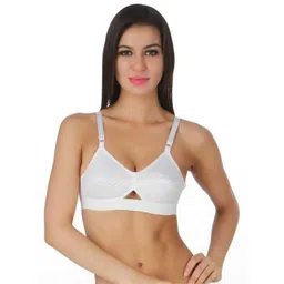 Samvar White Cotton Non-Wired Non Padded Minimizer Bra-picture-18