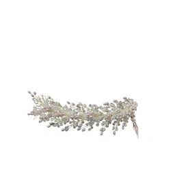 SAMYAK Women Beaded Crystal Wedding Bridal Bridesmaid Hair Tiara-picture-28