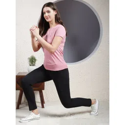 samyyy sun craze Women Slim Fit Black Cotton Blend Trousers-picture-11