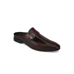 San Frissco Men Brown Textured Monks-picture-37
