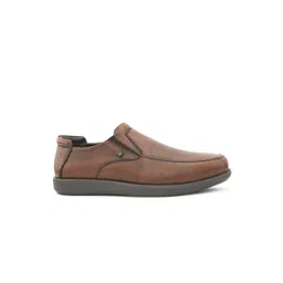 San Frissco Men Leather Round Toe Formal Slip-Ons image 2