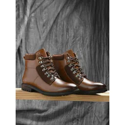 San Frissco Men Mid-Top Leather Regular Boots-picture-16