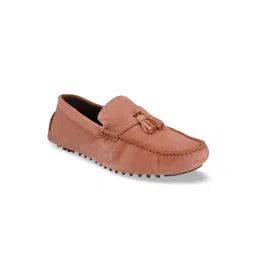 San Frissco Men Peach-Coloured Driving Shoes-picture-25