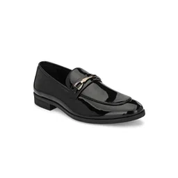 San Frissco Men Sterling Black Solid Formal Loafers-picture-31