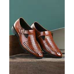 San Frissco Men Tan Shoe-Style Sandals-picture-19