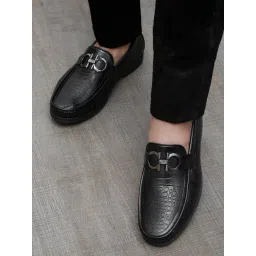 San Frissco Men's Black Casual Loafers-picture-32
