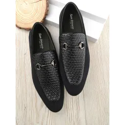 San Frissco Men's Black Casual Loafers-picture-39