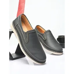 San Frissco Men's Black Casual Loafers-picture-34
