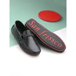 San Frissco Men's Black Casual Loafers-picture-28