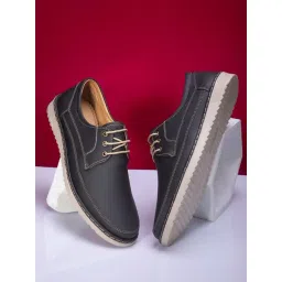 San Frissco Men's Black Derby Shoes-picture-18