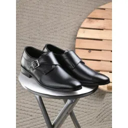 San Frissco Men's Black Monk Shoes-picture-20