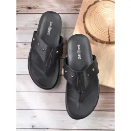 San Frissco Men's Black Thong Sandals-picture-44