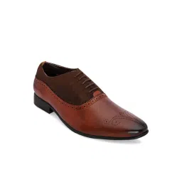 San Frissco Men's Brown Brogue Shoes-picture-37
