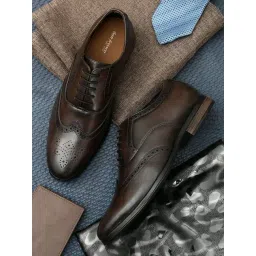 San Frissco Men's Brown Oxford Shoes-picture-32