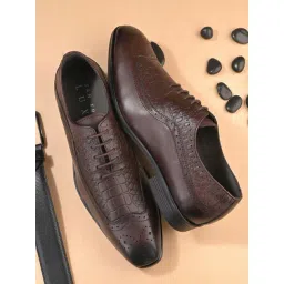 San Frissco Men's Brown Oxford Shoes-picture-30