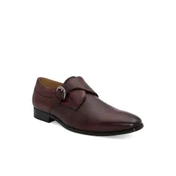 San Frissco Men's Burgundy Monk Shoes-picture-48
