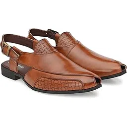 san frissco Men's Ethnic Mojaris for Wedding, Casual Wear and Daily Use/Comfortable Shoe Style Sandal for Men/Latest Trendy Pathani Classy Sandals-picture-10