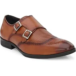 san frissco Men's Loafers Genuine Italian Leather Slip On Monk Shoes Classic Design Soft Cushioned Insole with TPR Sole|Comfortable Elegant Flexible Footwear Perfect for Party and Office-picture-39