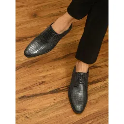 San Frissco Men's Silver Derby Shoes-picture-10