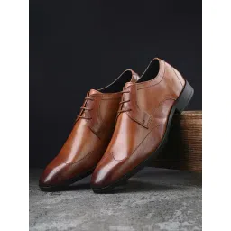 San Frissco Men's Tan Derby Shoes-picture-21