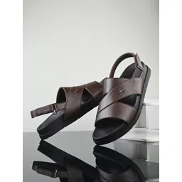 San Frissco Open Toe Textured Comfort Sandals-picture-12