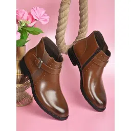 San Frissco Women's Tan Casual Boots-picture-31