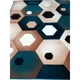 SANA CARPET Blue Printed Rectangle Anti-Skid Carpet-picture-20