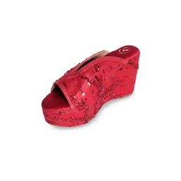 Sana K Luxurious Footwear Printed Party High-Top Platform with Laser Cuts-picture-15