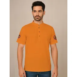 Sanaatani Cotton Thread Work Mandarin Collar Short Kurta-picture-11