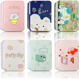 Sanas Tin Container 6Pc Gift boxes Unicorn Box Storage Container Small Storage Box Storage boxes For Kids Birthday Aluminum For Storage Tin Multipurpose Storage lovely designs 6PC-picture-15