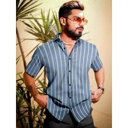 SANBROS Men Standard Striped Casual Shirt-picture-41