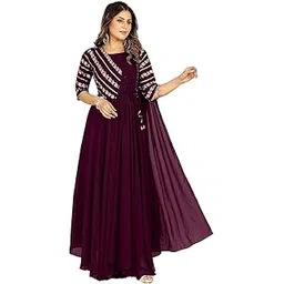 sancia Women Flared/A-line Embroidere Gown-picture-12