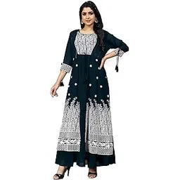 sancia Women Flared Embroidered Gown image 1