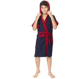 sand dune Navy Blue Free Size Bath Robe-picture-11