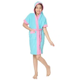 sand dune Sky Blue Free Size Bath Robe-picture-11