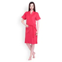 Sand Dune Women Cherry Pink Bathrobe-picture-15