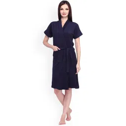 Sand Dune Women Plus Size Pure Cotton Bath Robe with Belt-picture-28