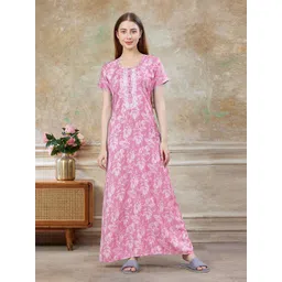 Sand Dune Women Printed Maxi Nightdress-picture-27