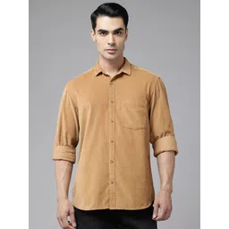 Sand Dunes Cutaway Collar Regular Fit Corduroy Shirt-picture-23