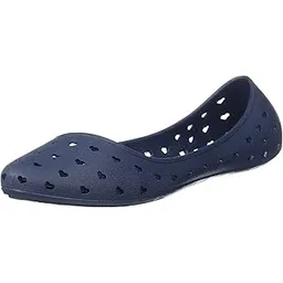 sandak womens HEARTS BALLERINA Blue Flat Sandal - 5 UK (5529020)-picture-10