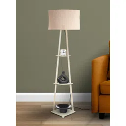 SANDED EDGE Cream & Beige Textured 3-Tier Floor Lamp-picture-37