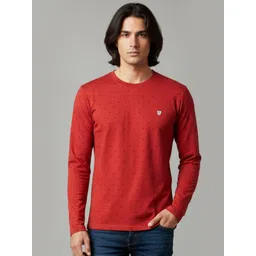 SANDPIPER Geometric Printed Long Sleeves Round Neck Cotton T-shirt-picture-14