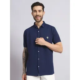 SANDPIPER Men Comfort Fit Textured Spread Collar Casual Shirt-picture-32