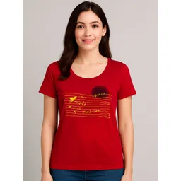 SANDPIPER Printed Round Neck T-shirt-picture-19