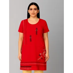 SANDPIPER Women Printed Longline Cotton Top-picture-20