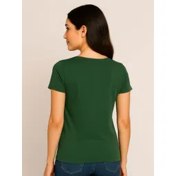 SANDPIPER Women Typography Printed T-shirt image 3